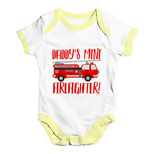 Daddy's Mini Firefighter Baby Unisex Baby Grow Bodysuit