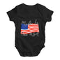 Made In The USA Flag Baby Unisex Baby Grow Bodysuit