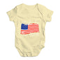 Made In The USA Flag Baby Unisex Baby Grow Bodysuit