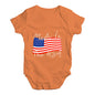 Made In The USA Flag Baby Unisex Baby Grow Bodysuit