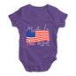 Made In The USA Flag Baby Unisex Baby Grow Bodysuit