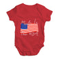 Made In The USA Flag Baby Unisex Baby Grow Bodysuit