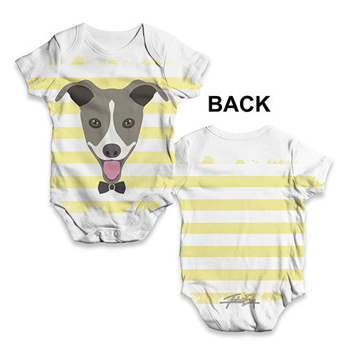 Cute Greyhound Baby Unisex ALL-OVER PRINT Baby Grow Bodysuit