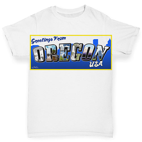 Greetings From Oregon USA Baby Toddler ALL-OVER PRINT Baby T-shirt