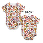 Trick Or Treat Halloween Candy Baby Unisex ALL-OVER PRINT Baby Grow Bodysuit