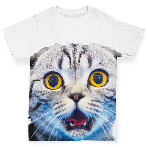 Funny Surprised Cat Baby Toddler ALL-OVER PRINT Baby T-shirt
