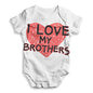 I Love My Brothers Baby Unisex ALL-OVER PRINT Baby Grow Bodysuit