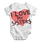 I Love My Sisters Baby Unisex ALL-OVER PRINT Baby Grow Bodysuit