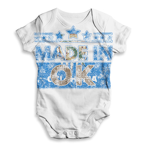 Made In OK Oklahoma Baby Unisex ALL-OVER PRINT Baby Grow Bodysuit