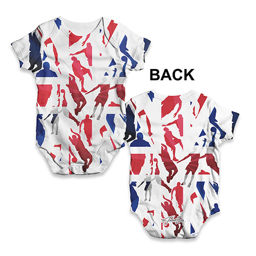 GB Basketball Silhouette Baby Unisex ALL-OVER PRINT Baby Grow Bodysuit