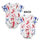 GB Athletics Silhouette Baby Unisex ALL-OVER PRINT Baby Grow Bodysuit