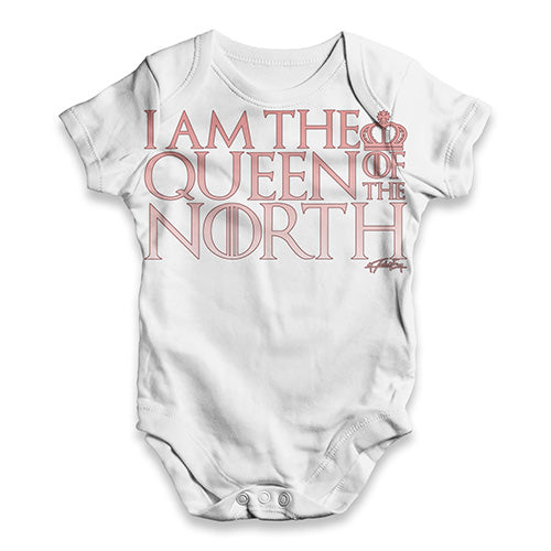I Am Queen Of The North Baby Unisex ALL-OVER PRINT Baby Grow Bodysuit