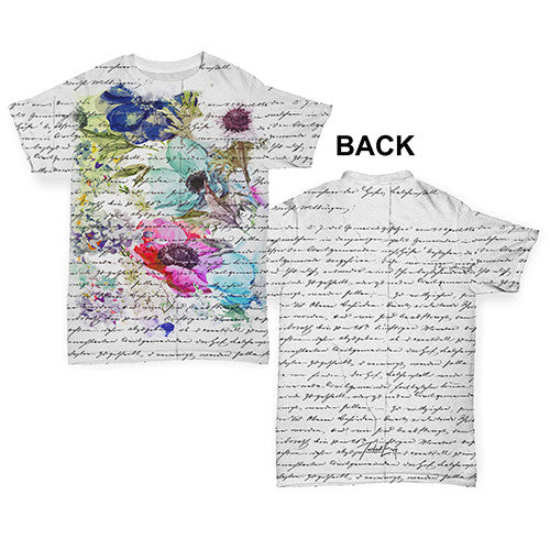 Book Print Flowers Baby Toddler ALL-OVER PRINT Baby T-shirt