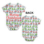 Merry Christmas Santa Hat Pattern Baby Unisex ALL-OVER PRINT Baby Grow Bodysuit