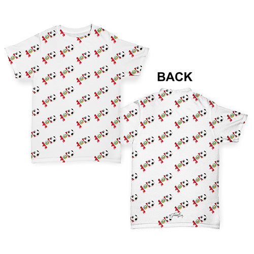 Peru Football Soccer Flag Paint Splat Baby Toddler ALL-OVER PRINT Baby T-shirt