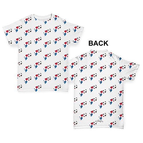 Panama Football Soccer Flag Paint Splat Baby Toddler ALL-OVER PRINT Baby T-shirt