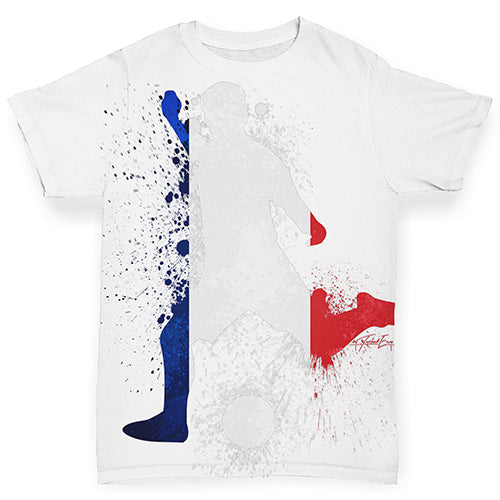 Football Soccer Silhouette France Baby Toddler ALL-OVER PRINT Baby T-shirt