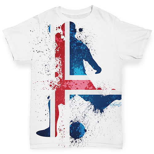Football Soccer Silhouette Iceland Baby Toddler ALL-OVER PRINT Baby T-shirt