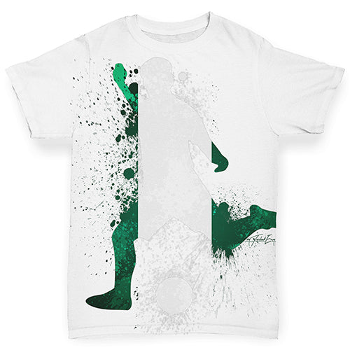 Football Soccer Silhouette Nigeria Baby Toddler ALL-OVER PRINT Baby T-shirt