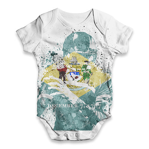 Delaware American Football Player Baby Unisex ALL-OVER PRINT Baby Grow Bodysuit