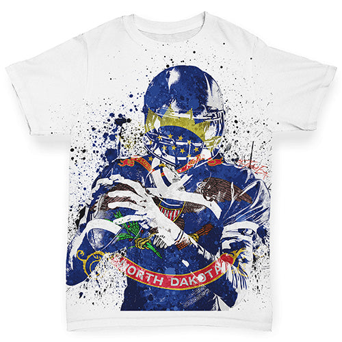 North Dakota American Football Player Baby Toddler ALL-OVER PRINT Baby T-shirt