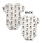 Pugs Pugs Pugs Pattern Baby Unisex ALL-OVER PRINT Baby Grow Bodysuit