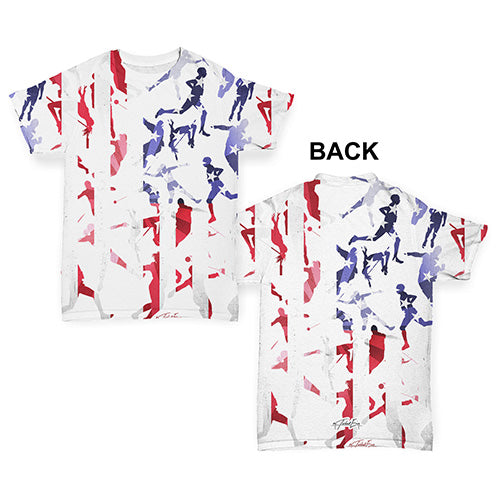 USA Athletics Silhouette Baby Toddler ALL-OVER PRINT Baby T-shirt