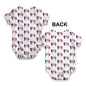 Iowa USA States Pattern Baby Unisex ALL-OVER PRINT Baby Grow Bodysuit