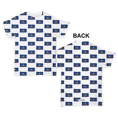 Pennsylvania USA States Pattern Baby Toddler ALL-OVER PRINT Baby T-shirt