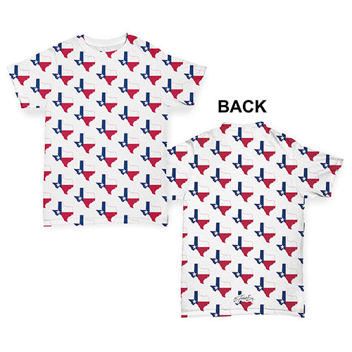 Texas USA States Pattern Baby Toddler ALL-OVER PRINT Baby T-shirt