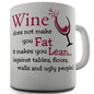 Wine Does Not Make You Fat Novelty Mug