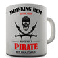 Drinking Rum Pirate Funny Mug