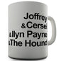 Arya's Death List Novelty Mug