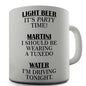 Drinks And What They Mean Novelty Mug