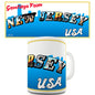 Greetings From New Jersey Novelty Mug