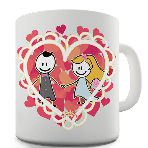 Loving Couple Hearts Novelty Mug