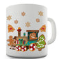 Gingerbread Train Novelty Mug