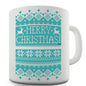 Ugly Christmas Reindeer Sweater Novelty Mug