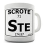 Periodic Table Of Swearing Scrote Novelty Mug