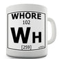 Periodic Table Of Swearing Whore Novelty Mug