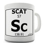 Periodic Table Of Swearing Scat Novelty Mug