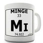 Periodic Table Of Swearing Minge Novelty Mug