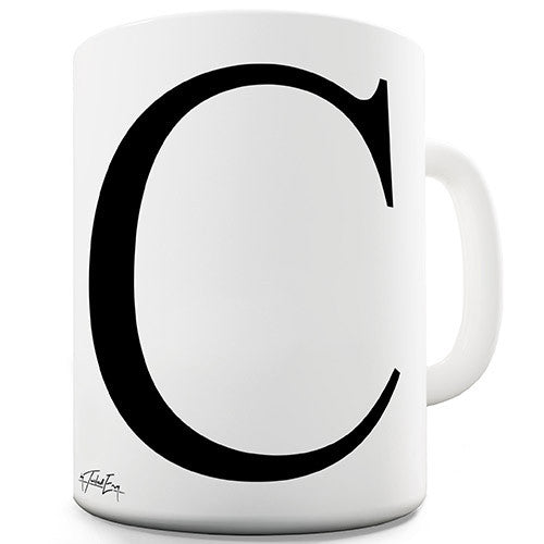 Alphabet Monogram C Novelty Mug