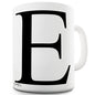 Alphabet Monogram E Novelty Mug