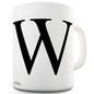 Alphabet Monogram W Novelty Mug