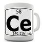 Periodic Table Of Elements Ce Cerium Novelty Mug