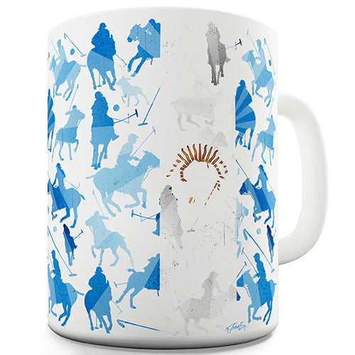 Argentina Polo Collage Novelty Mug