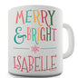 Merry And Bright Personalised Mug