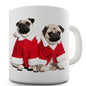 Christmas Pugs Novelty Mug
