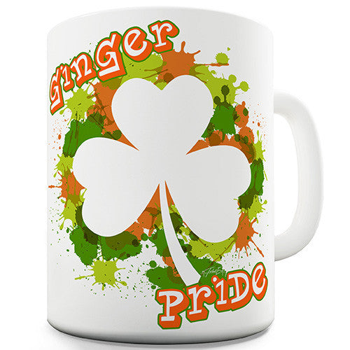 Ginger Pride Shamrock Paint Green Novelty Mug